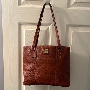 Dooney & Bourke Textured Brown Leather Tote